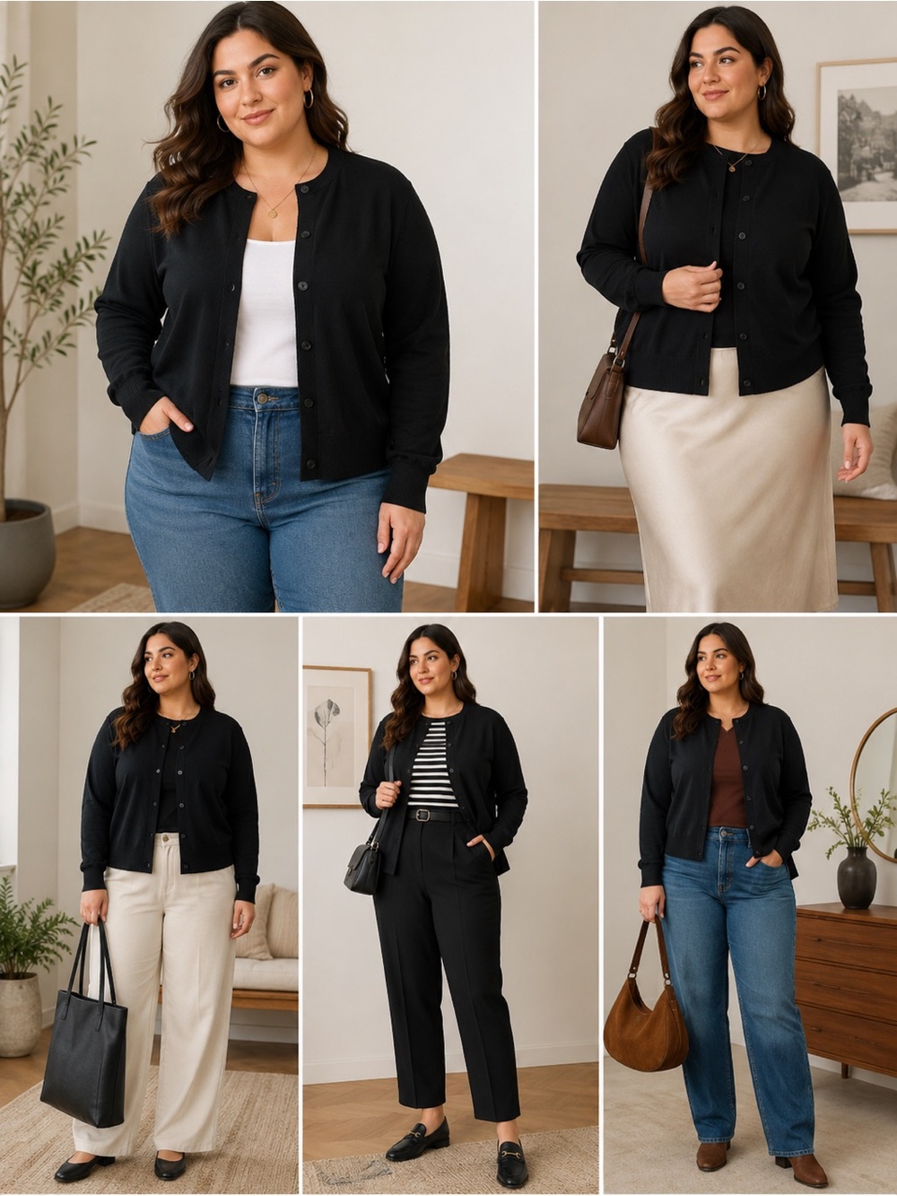 The Limited XL L Black Button Down Cardigan Knit Long Sleeve Shirt